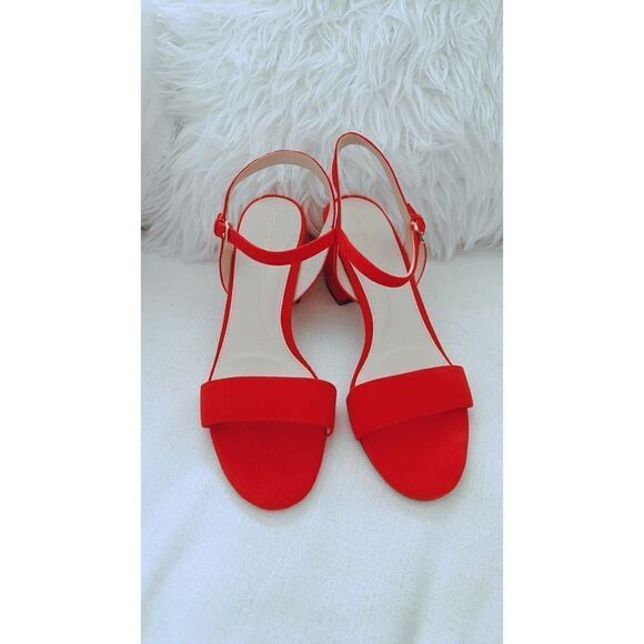 Cole Haan Josie Block Heel Sandal Piinciana Suede US8.5 - Picture 3 of 7